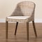 Bali & Pari Lara Bohemian Grey Kubu Rattan and Mahogany Wood Dining Chair 245-13719-ZORO - alternate 2
